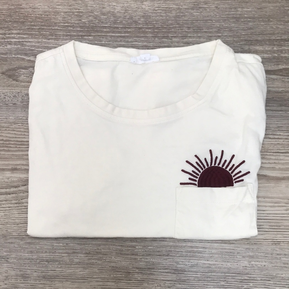 3 for $10 Sunshine Embroidered T shirt - Picture 2 of 5